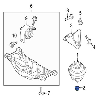 Jaguar OE - Suspension Control Arm Nut