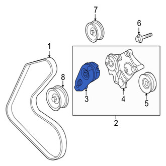 Jaguar OE - Accessory Drive Belt Tensioner Assembly