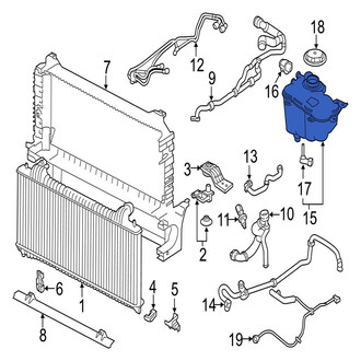 Jaguar OE - Front Engine Coolant Reservoir