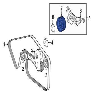 Jaguar OE - Right Accessory Drive Belt Idler Pulley