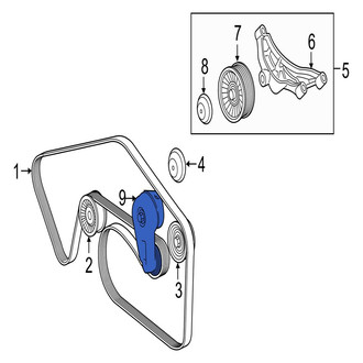 Jaguar OE - Accessory Drive Belt Tensioner Assembly