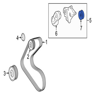 Jaguar OE - Right Accessory Drive Belt Idler Pulley