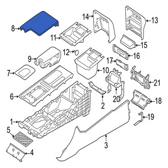 Jaguar OE - Console Armrest
