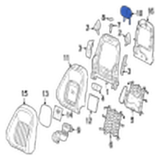 Jaguar OE - Front Headrest