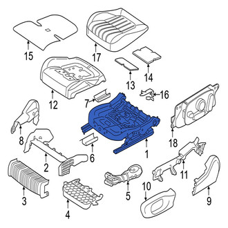 Jaguar OE - Front Right Seat Frame