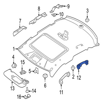 Jaguar OE - Rear Interior Grab Bar