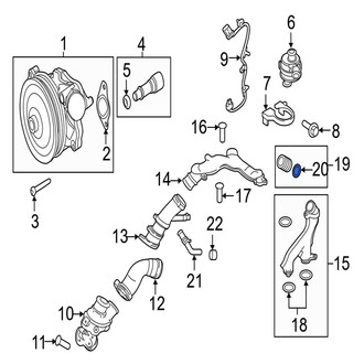 Jaguar OE - Engine Coolant Outlet Gasket
