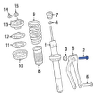 Jaguar OE - Suspension Control Arm Bolt