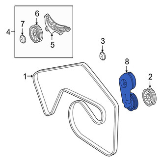 Jaguar OE - Accessory Drive Belt Tensioner Assembly