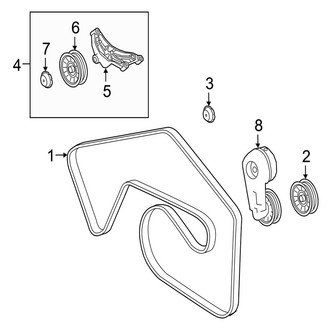 Jaguar OE - Cooling - Belts & Pulleys (Engine Drive), (5.0L)