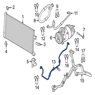 Jaguar OE - A/C Refrigerant Liquid Hose