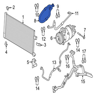 Jaguar OE - A/C Refrigerant Suction Hose