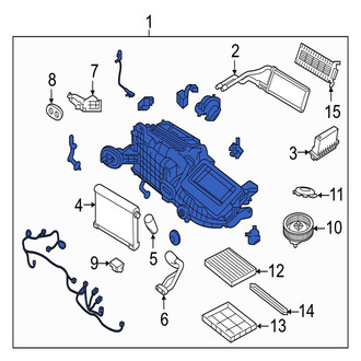 Jaguar OE - HVAC Unit Case Assembly