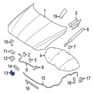 Jaguar OE - Front Left Hood Latch