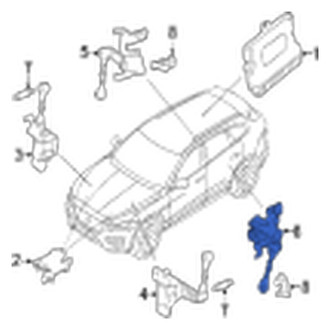 Jaguar OE - Rear Left Suspension Ride Height Sensor