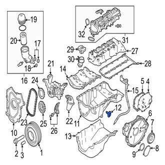 Jaguar OE - Engine Oil Drain Plug