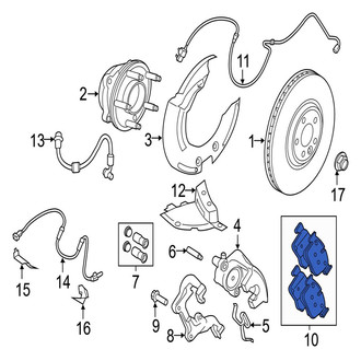 Jaguar OE - Front Disc Brake Pad Set