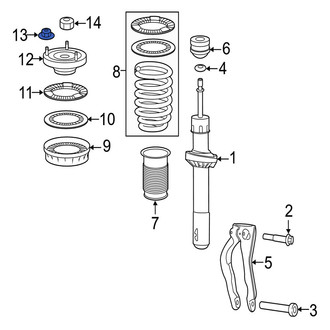 Jaguar OE - Suspension Strut Mount Nut