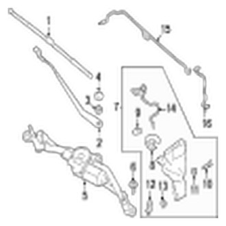 Jaguar OE - Windshield - Wiper & Washer Components (Base / R-Dynamic S / S / SVR)