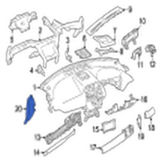 Jaguar OE - Right Instrument Panel Side Cover