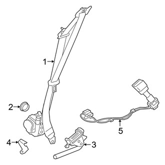 Jaguar OE - Restraint Systems - Front Seat Belts (MILD HYBRID EV-GAS (MHEV))