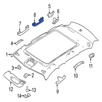 Jaguar OE - Rear Interior Grab Bar