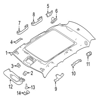 Jaguar OE - Roof - Interior Trim