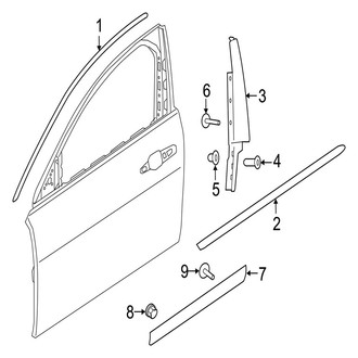 Jaguar OE - Front Door - Exterior Trim (SVR)