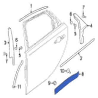 Jaguar OE - Front Left Door Molding