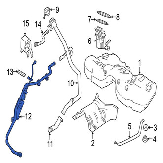 Jaguar OE - Fuel Tank Vent Hose