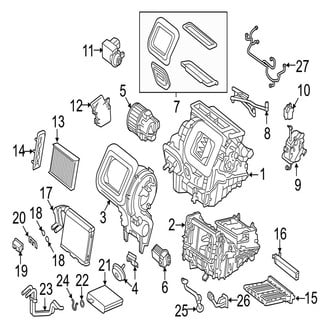 Jaguar OE - Air Conditioner & Heater - Evaporator & Heater Components