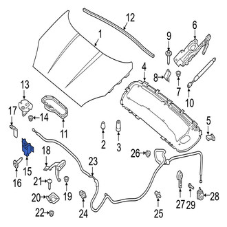 Jaguar OE - Front Left Hood Latch