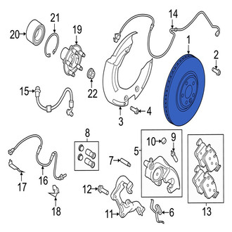 Jaguar OE - Front Disc Brake Rotor