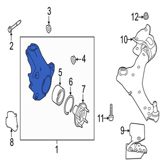 Jaguar OE - Right Steering Knuckle