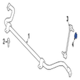 Jaguar OE - Rear Suspension Stabilizer Bar Link Nut