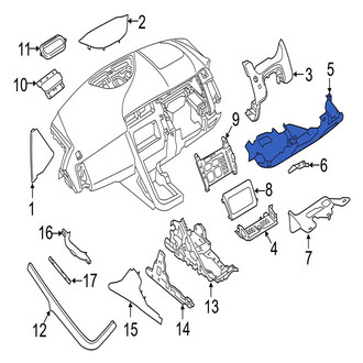 Jaguar OE - Instrument Panel Knee Bolster