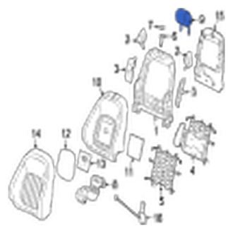 Jaguar OE - Front Headrest
