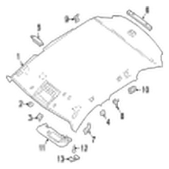 Jaguar OE - Roof - Interior Trim (W/O Panoramic)