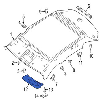 Jaguar OE - Left Sun Visor