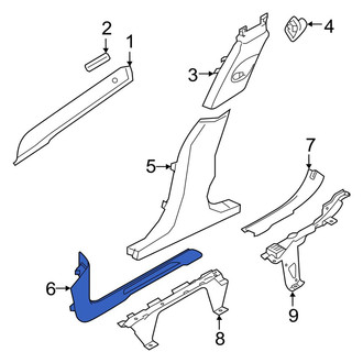 Jaguar OE - Front Right Door Sill Plate