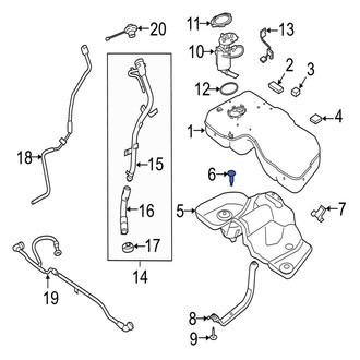 Jaguar OE - Fuel Tank Shield Clip