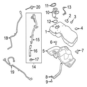 Jaguar OE - Fuel System Components (Base / 300 Sport / SE)