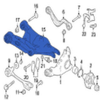 Jaguar OE - Rear Left Lower Rearward Suspension Control Arm