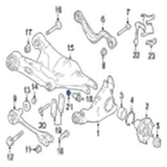 Jaguar OE - Suspension Control Arm Nut