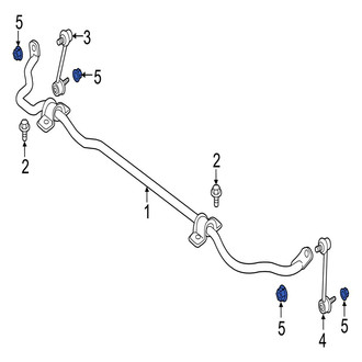 Jaguar OE - Rear Suspension Stabilizer Bar Link Nut
