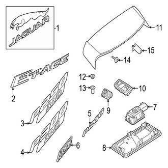 Jaguar OE - Lift Gate - Exterior Trim