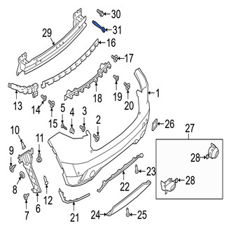Jaguar OE - Rear Tow Hook