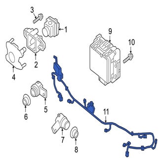 Jaguar OE - Front Parking Aid System Wiring Harness