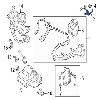 Jaguar OE - Right Battery Cable Harness Bracket