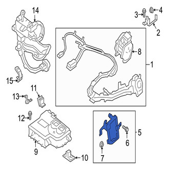 Jaguar OE - Right Battery Cable Harness Bracket